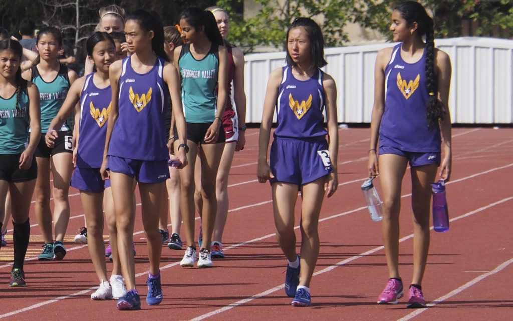 De Anza Invitational Schedule/Entries/Heats Monta Vista Running