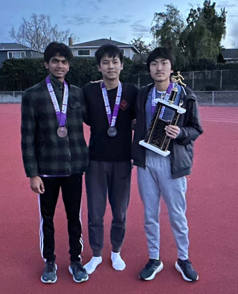 Tanay Parikh (left), Ethan Lu (center), and Denny Dong (right)