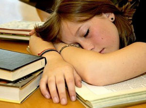 Sleeping Girl Student